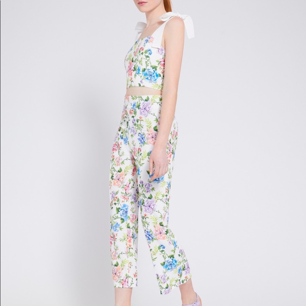 NWT- Alice & Olivia - Lorinda Floral Pants
